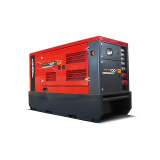 Agregat prądotwórczy trójfazowy HIMOINSA HRFW-100 S5 – 102 kVA – 400/230V – FPT Iveco – Obudowa wyciszona + PRZYCZEPA